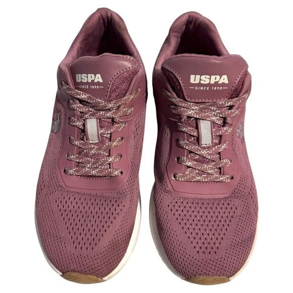 US Polo ASSN Woman's Running‎ Hiking Shoes Sneakers burgundy Size 6.5W - Picture 2 of 7